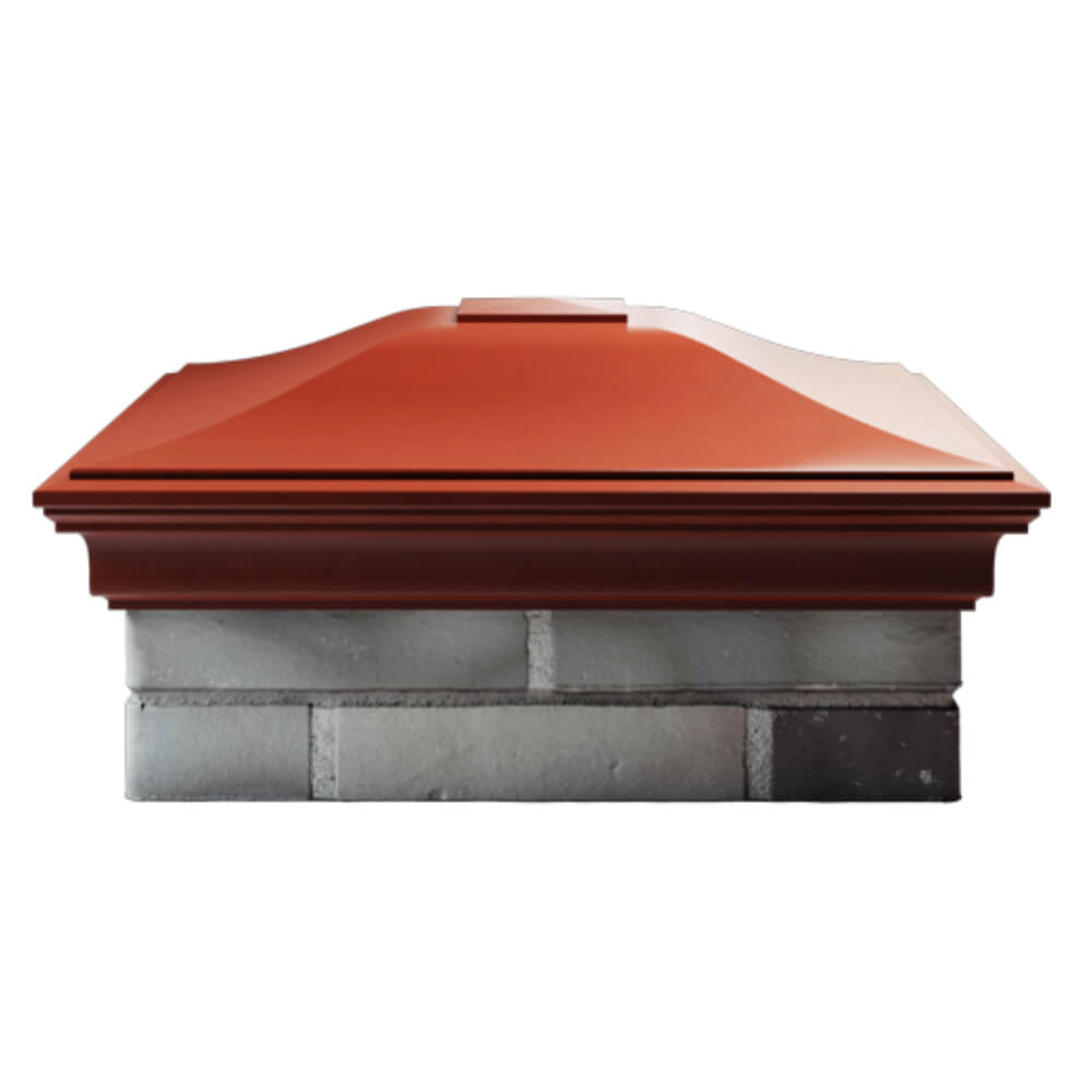 Колпак Zking Монблан Красный на столб 2х2 кирпича (515х515мм) в Челябинске фото