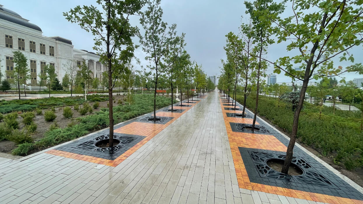 Приствольная решетка для дерева ZKING CRUST 1.2х1.2м Черная в Челябинске фото