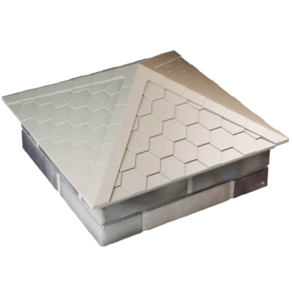 Колпак Zking Эверест Бежевый на столб 2х2 кирпича (535х535мм) Челябинск фото