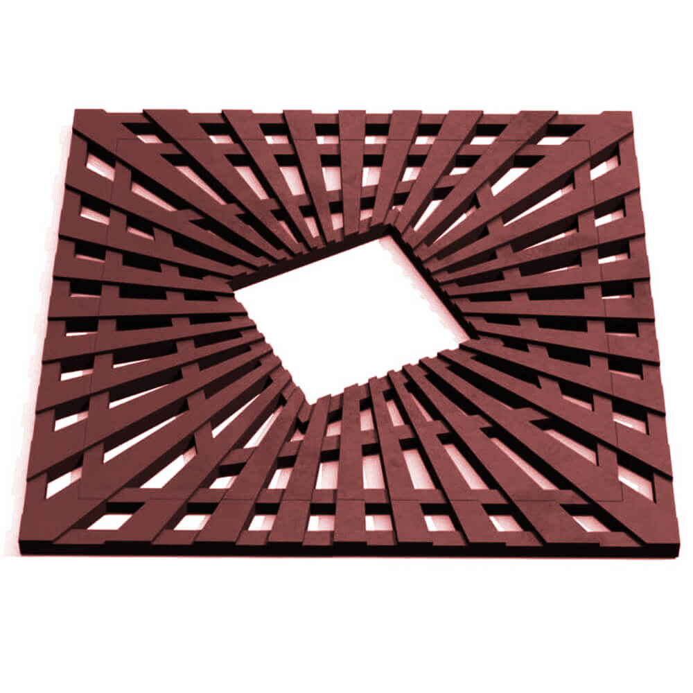 Приствольная решетка для дерева ZKING ATMOSPHERE 1.2х1.2м Коричневая Челябинск фото