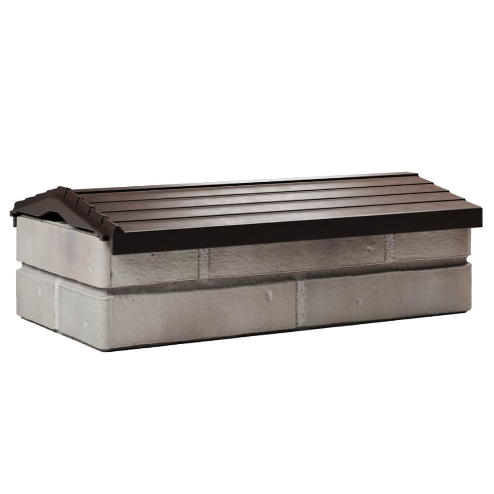 Парапет Zking Бона ХайТек Коричневый с посадкой на 1 кирпич (200/225/255мм) Челябинск фото