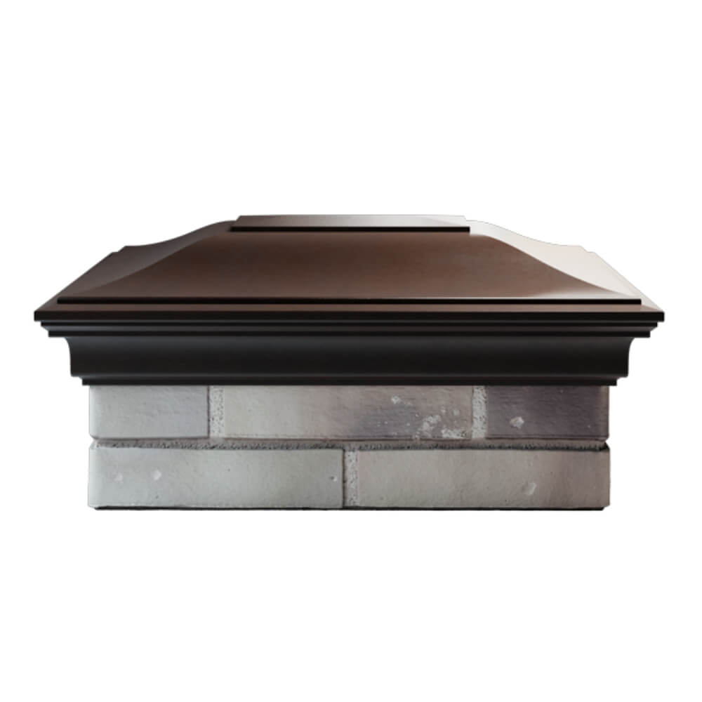 Колпак Zking Монблан Коричневый на столб 2х1.5 кирпича (515х385мм) в Челябинске фото