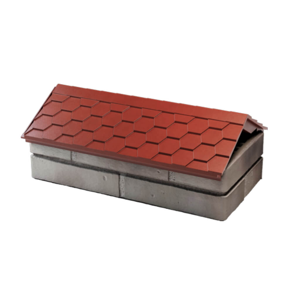 Парапет Zking Эверест Красный с посадкой на 1 кирпич (200/225/255мм) в Челябинске фото