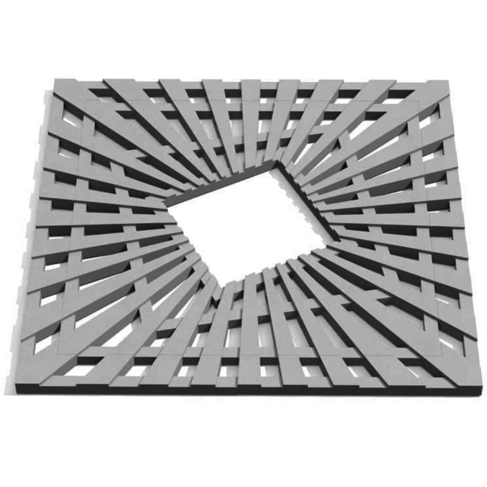 Приствольная решетка для дерева ZKING ATMOSPHERE 1.2х1.2м Серая Челябинск фото