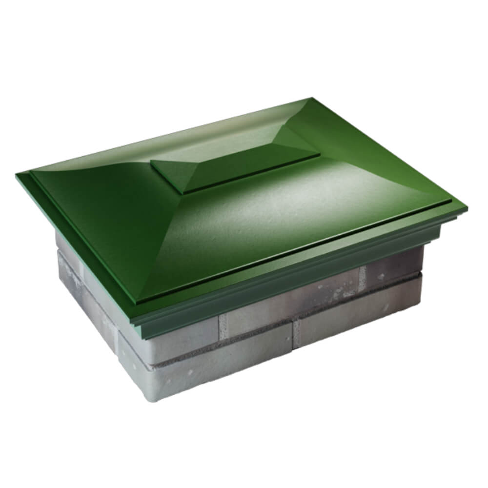 Колпак Zking Монблан Зеленый на столб 2х1.5 кирпича (515х385мм) Челябинск фото