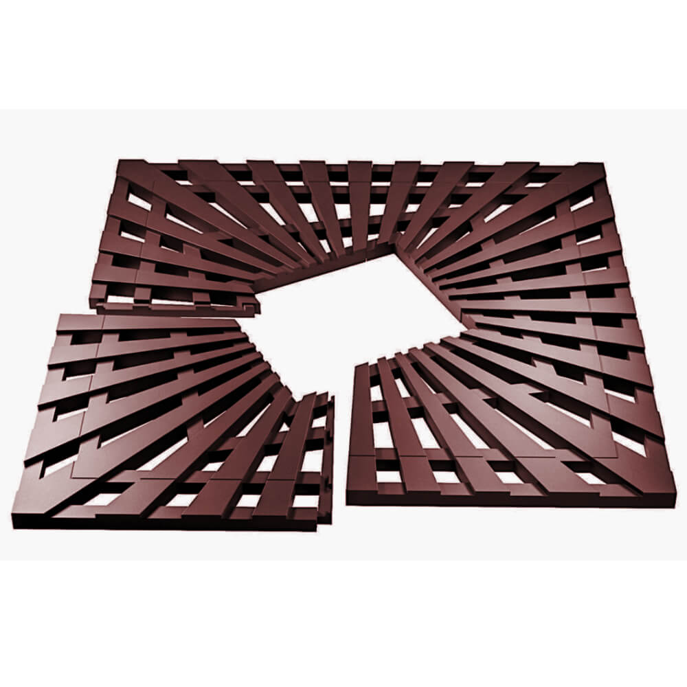 Приствольная решетка для дерева ZKING ATMOSPHERE 1.2х1.2м Коричневая в Челябинске фото