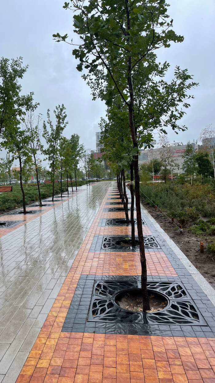 Приствольная решетка для дерева ZKING CRUST 1.2х1.2м Черная в Челябинске фото