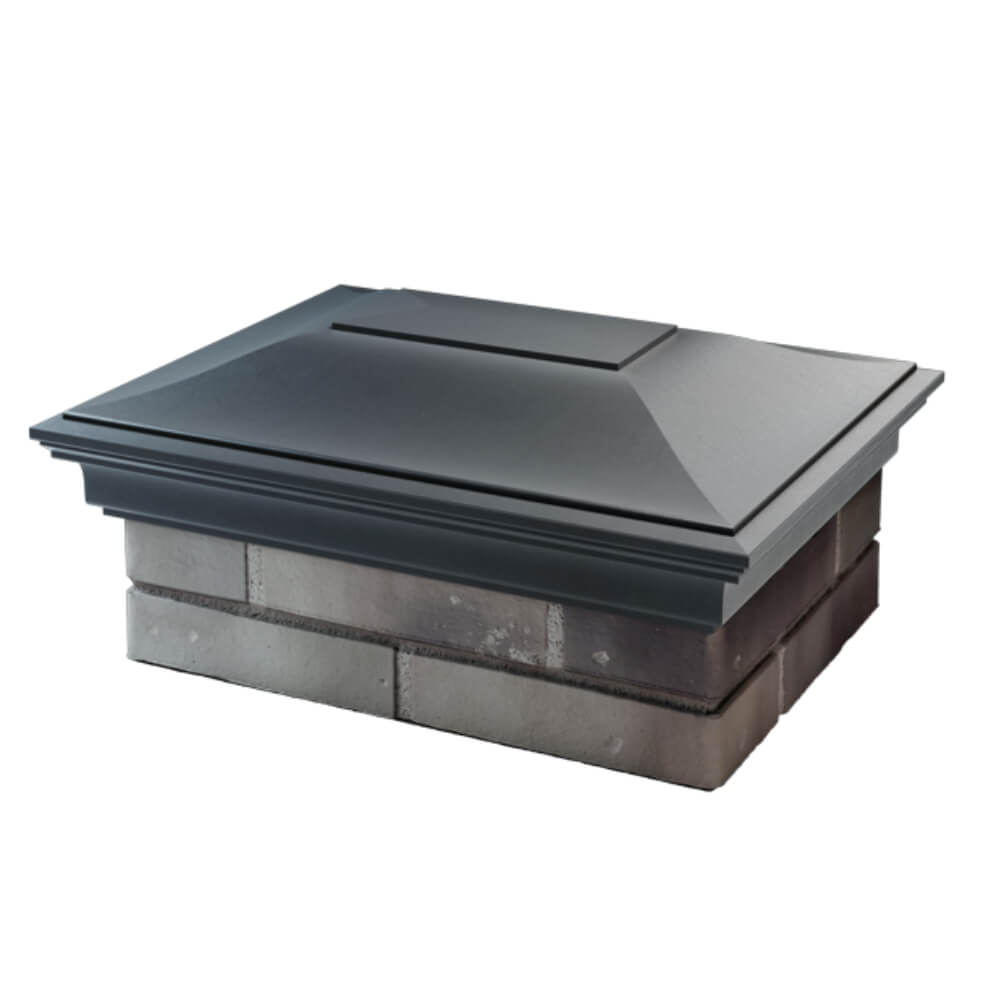 Колпак Zking Монблан Серый на столб 2х1.5 кирпича (515х385мм) в Челябинске фото