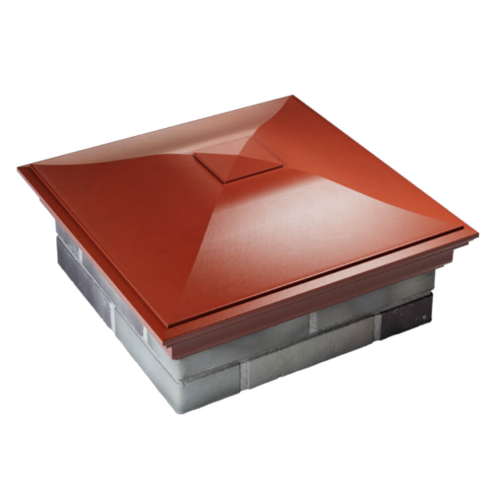 Колпак Zking Монблан Красный на столб 2х2 кирпича (515х515мм) Челябинск фото