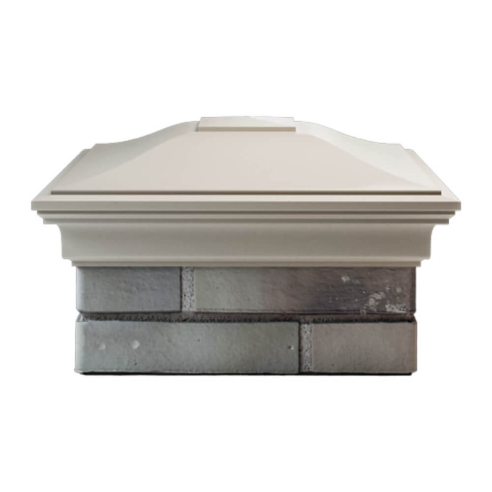 Колпак Zking Монблан Бежевый на столб 1.5х1.5 еврокирпича 0.7НФ (355х355мм) Челябинск фото