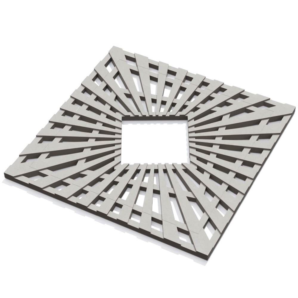 Приствольная решетка для дерева ZKING ATMOSPHERE 1.2х1.2м Бежевая в Челябинске фото