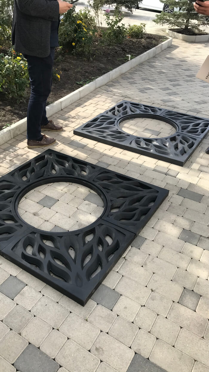 Приствольная решетка для дерева ZKING CRUST 1.2х1.2м Черная в Челябинске фото