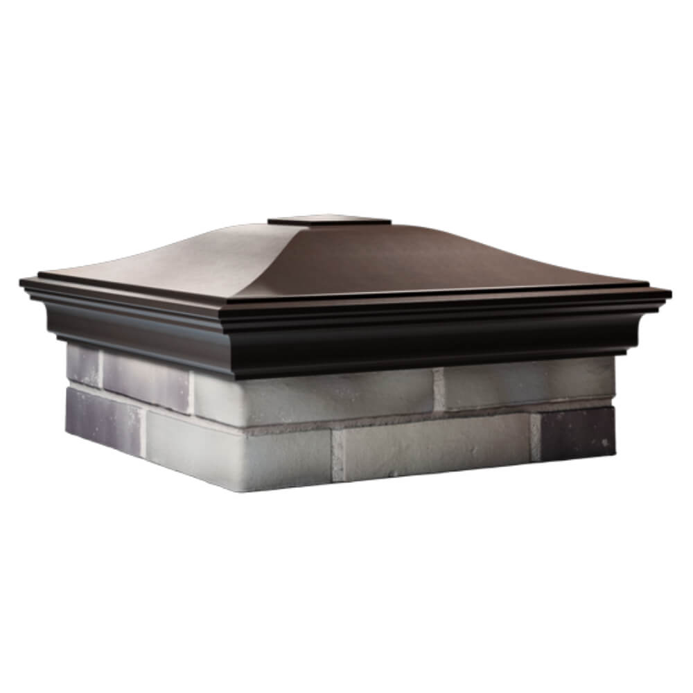 Колпак Zking Монблан Коричневый на столб 2х2 кирпича (515х515мм) в Челябинске фото