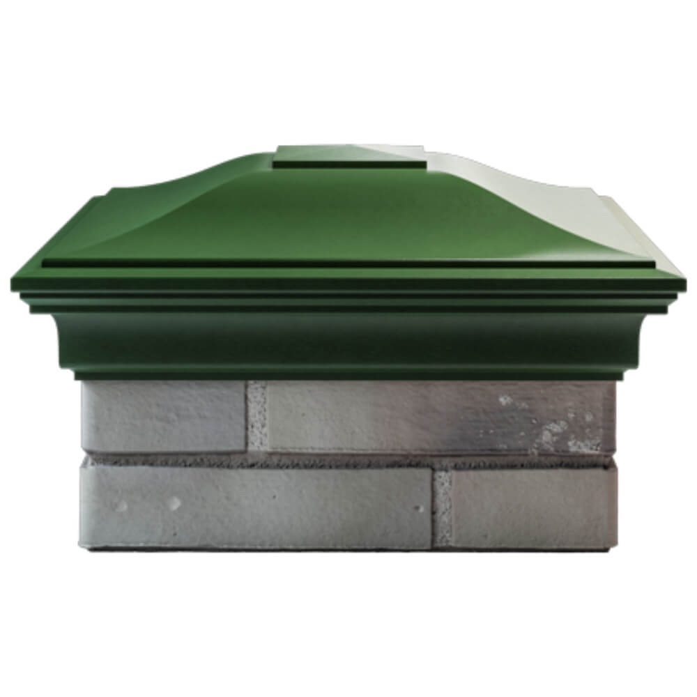 Колпак Zking Монблан Зеленый на столб 1.5х1.5 кирпича (385х385мм) Челябинск фото