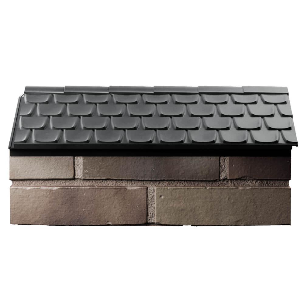 Парапет Zking Эльбрус Серый с посадкой на 1 кирпич (255мм) в Челябинске фото