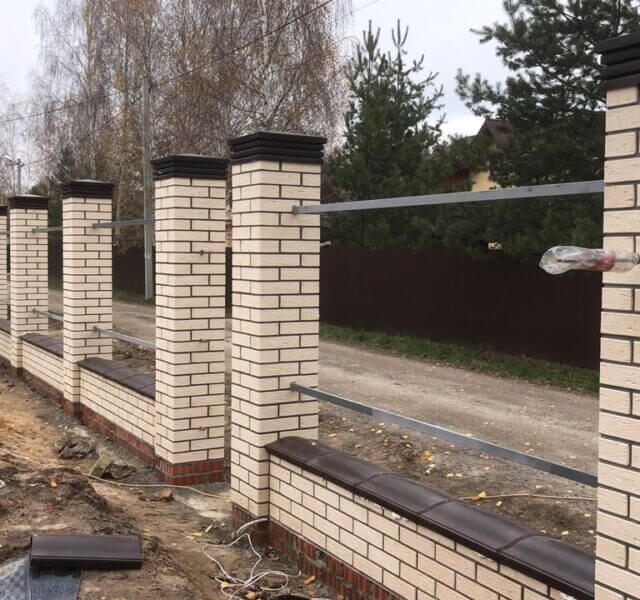 Колпак Zking Бона ХайТек Коричневый на столб 1.5х1.5 кирпича (385х385мм) в Челябинске фото