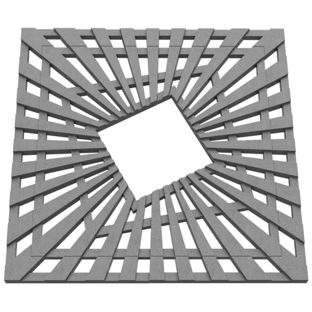 Приствольная решетка для дерева ZKING ATMOSPHERE 1.2х1.2м Серая в Челябинске фото