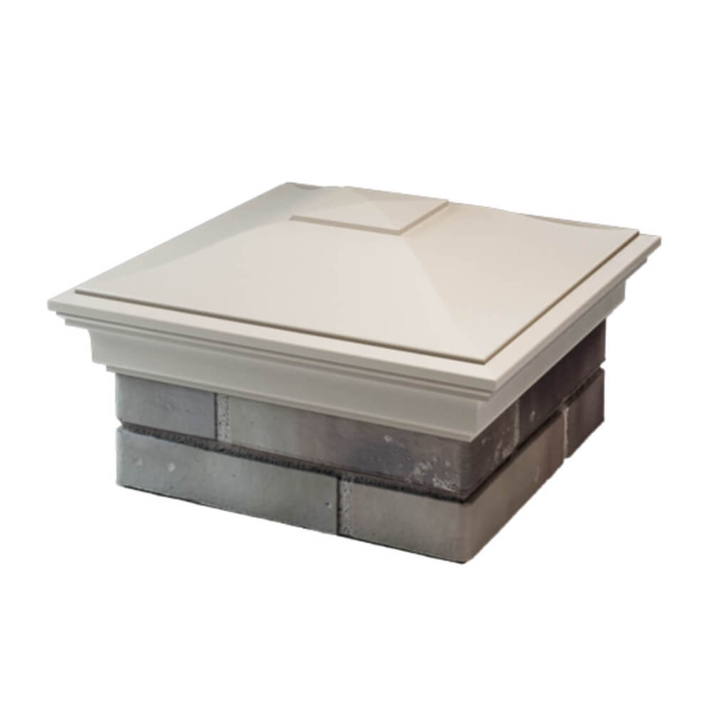 Колпак Zking Монблан Бежевый на столб 1.5х1.5 еврокирпича 0.7НФ (355х355мм) в Челябинске фото