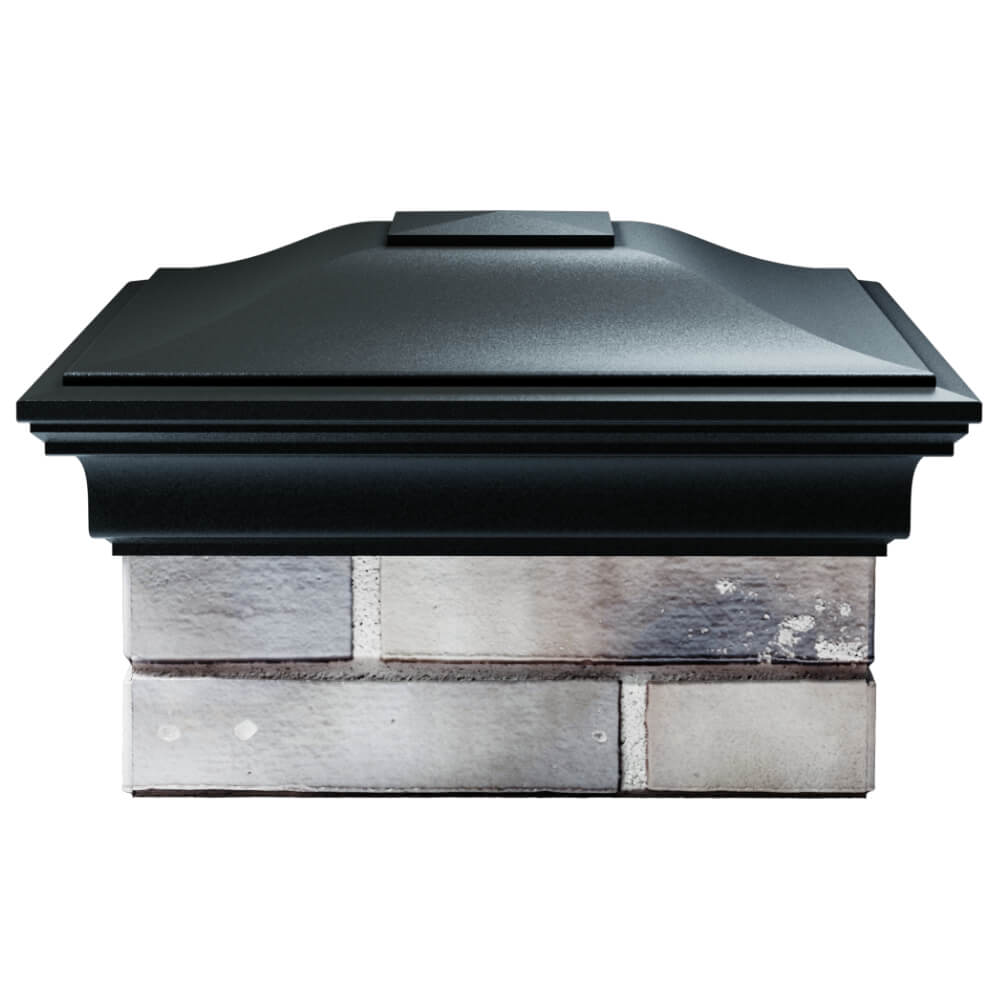 Колпак Zking Монблан Черный на столб 1.5х1.5 кирпича (385х385мм) Челябинск фото