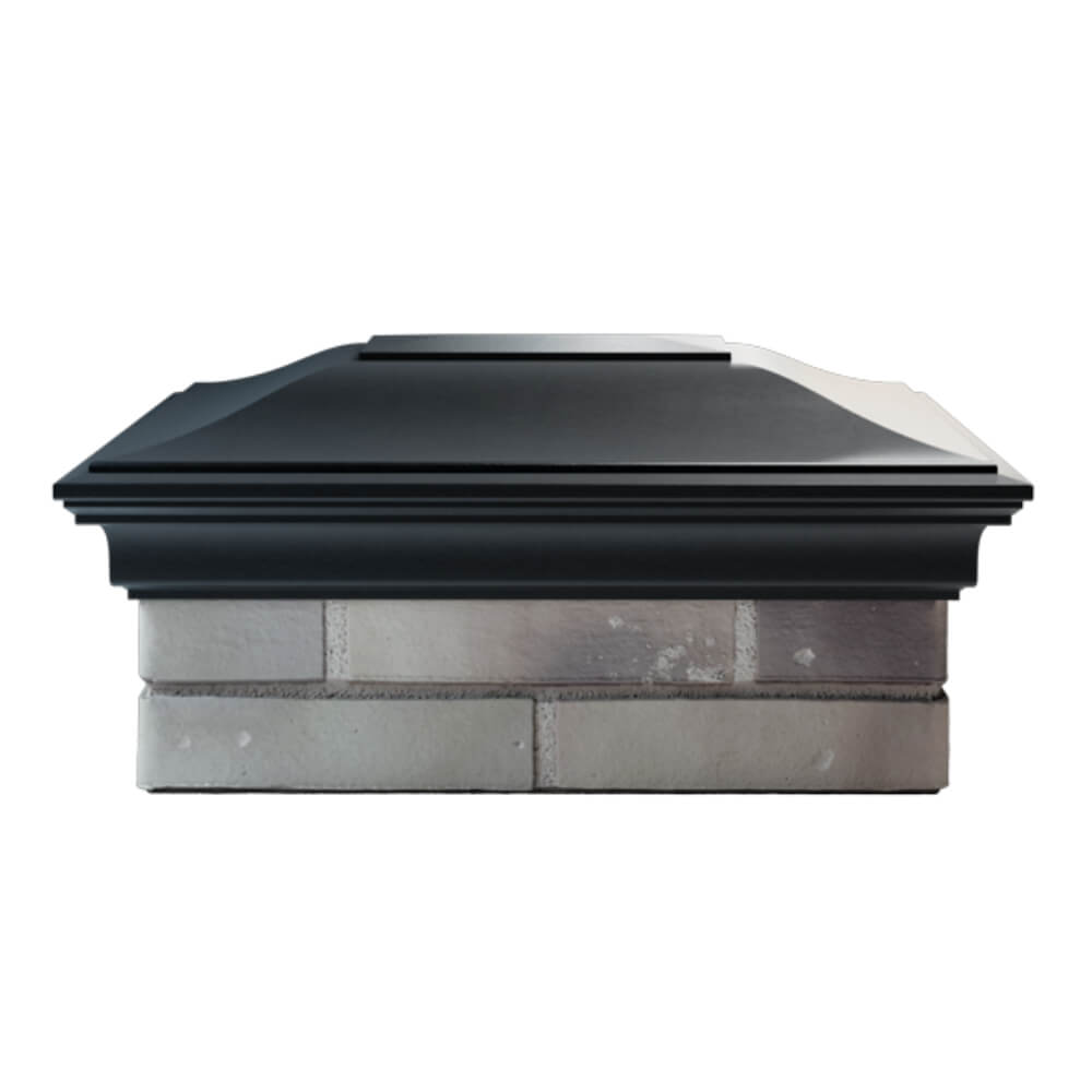 Колпак Zking Монблан Черный на столб 2х1.5 кирпича (515х385мм) в Челябинске фото