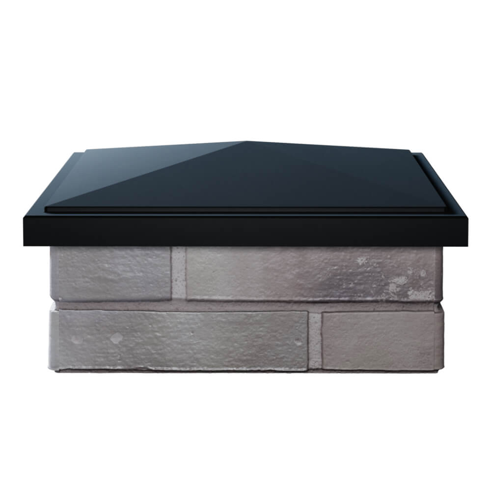 Колпак Zking БонаМоно Черный на столб 1.5х1.5 кирпича (385х385, 400х400мм) Челябинск фото