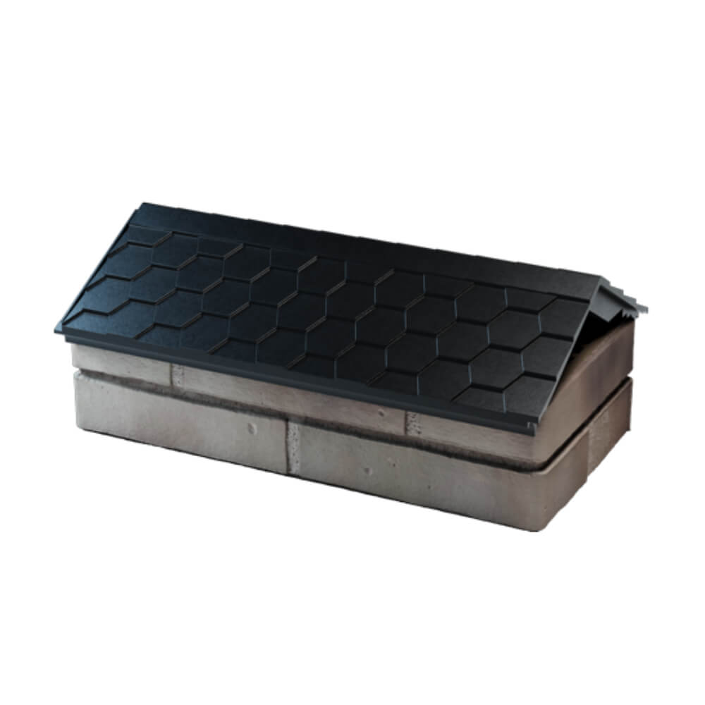 Парапет Zking Эверест Черный с посадкой на 1 кирпич (200/225/255мм) в Челябинске фото