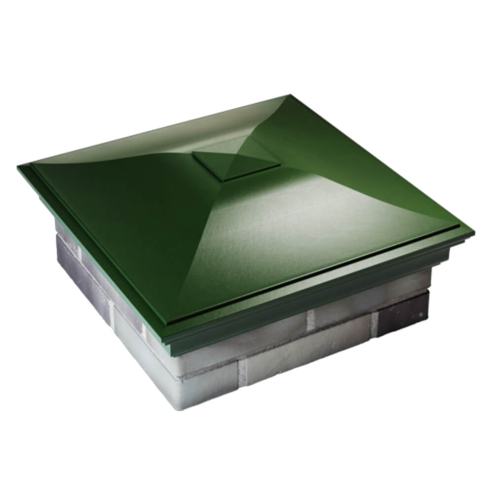 Колпак Zking Монблан Зеленый на столб 2х2 кирпича (515х515мм) Челябинск фото