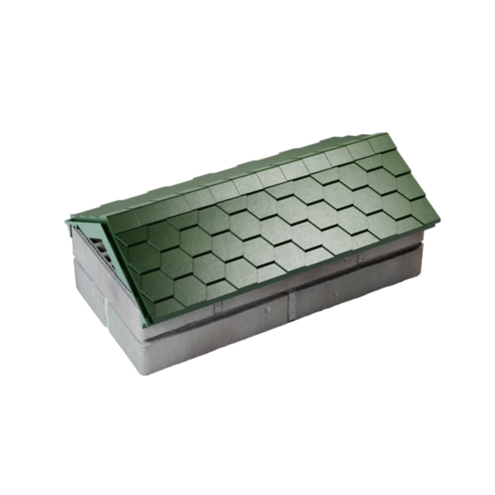 Парапет Zking Эверест Зеленый с посадкой на 1 кирпич (200/225/255мм) в Челябинске фото