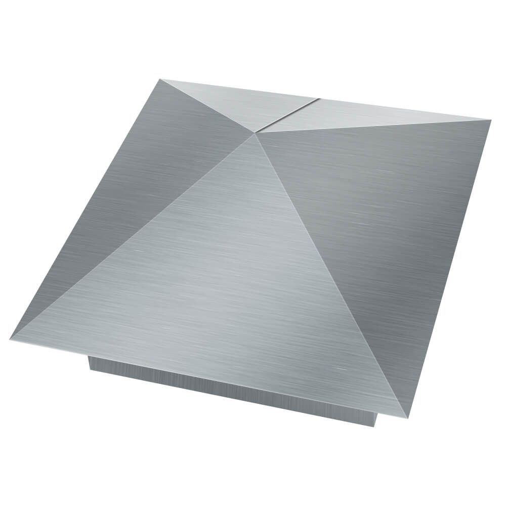 Колпак металлический 380х380мм оцинкованный заборный Челябинск фото