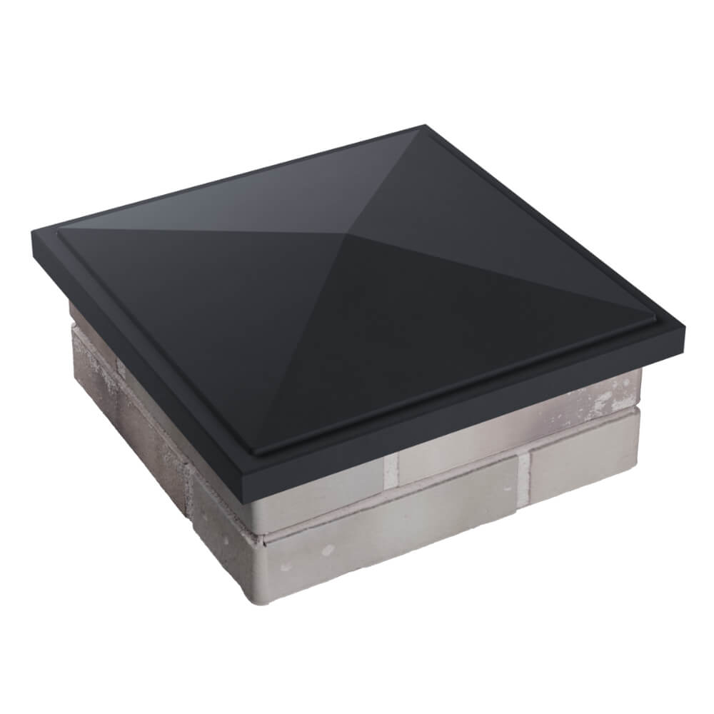 Колпак Zking БонаМоно Серый на столб 1.5х1.5 кирпича (385х385, 400х400мм) в Челябинске фото