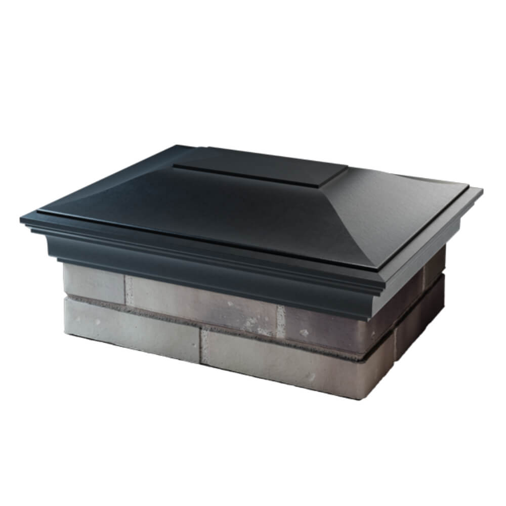 Колпак Zking Монблан Черный на столб 2х1.5 кирпича (515х385мм) в Челябинске фото