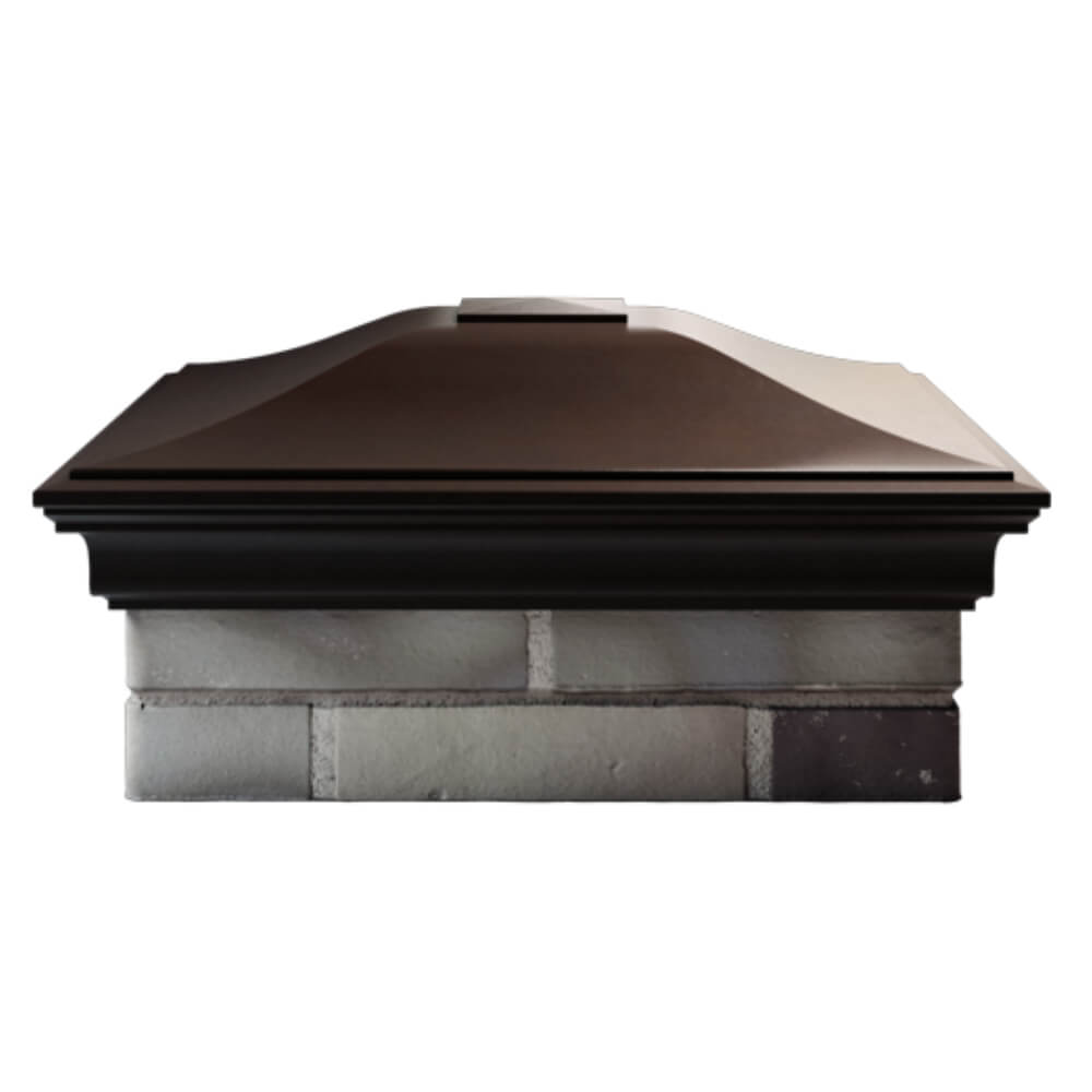 Колпак Zking Монблан Коричневый на столб 2х2 кирпича (515х515мм) в Челябинске фото