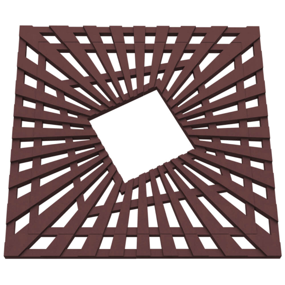 Приствольная решетка для дерева ZKING ATMOSPHERE 1.2х1.2м Коричневая в Челябинске фото