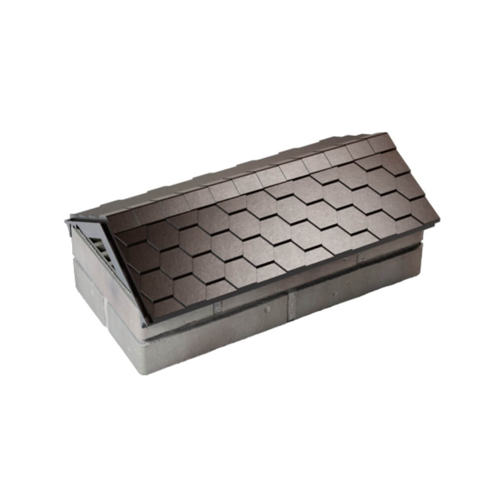 Парапет Zking Эверест Коричневый с посадкой на 1 кирпич (200/225/255мм) в Челябинске фото