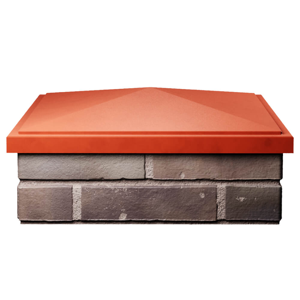 Колпак Zking БонаМоно Красный на столб 2х2 кирпича (515х515, 530х530мм) Челябинск фото