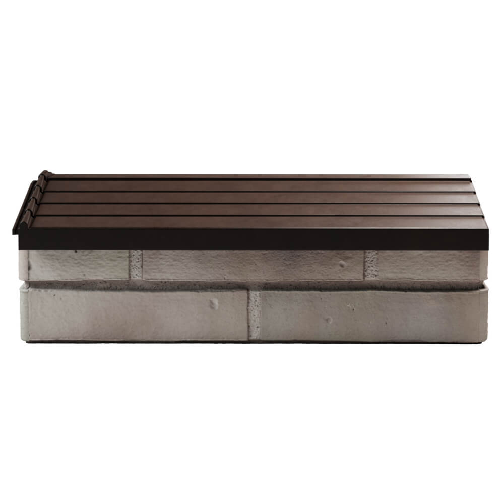Парапет Zking Бона ХайТек Коричневый с посадкой на 1 кирпич (200/225/255мм) в Челябинске фото