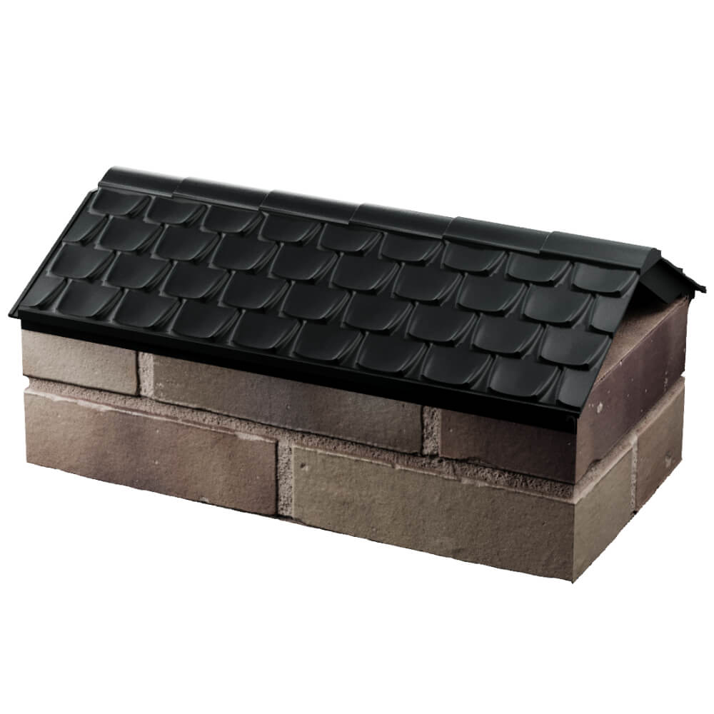 Парапет Zking Эльбрус Черный с посадкой на 1 кирпич (255мм) в Челябинске фото