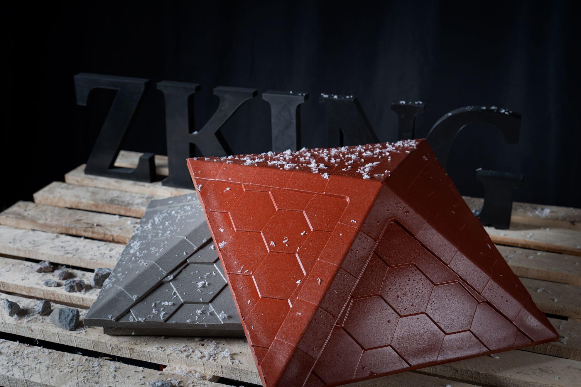 Колпак Zking Эверест Красный на столб 1.5х1.5 кирпича (390х390мм) в Челябинске фото