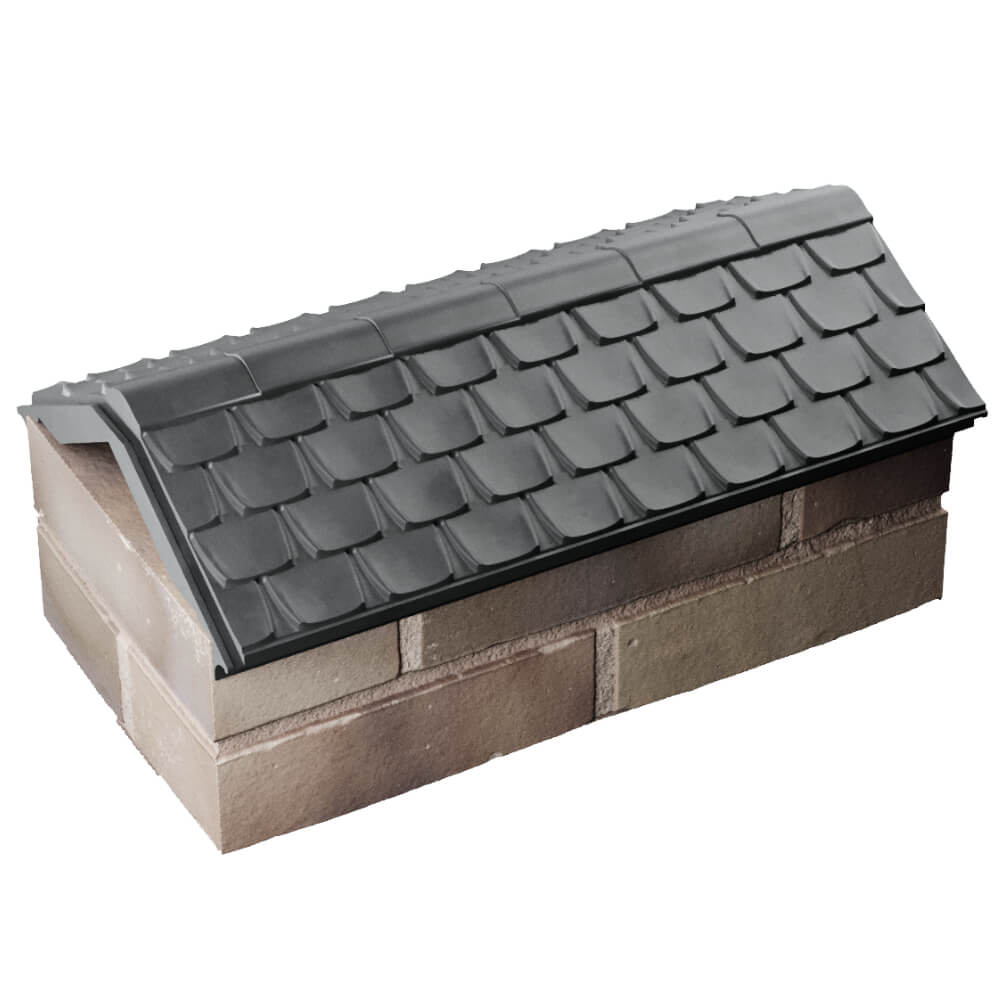 Парапет Zking Эльбрус Серый с посадкой на 1 кирпич (255мм) в Челябинске фото