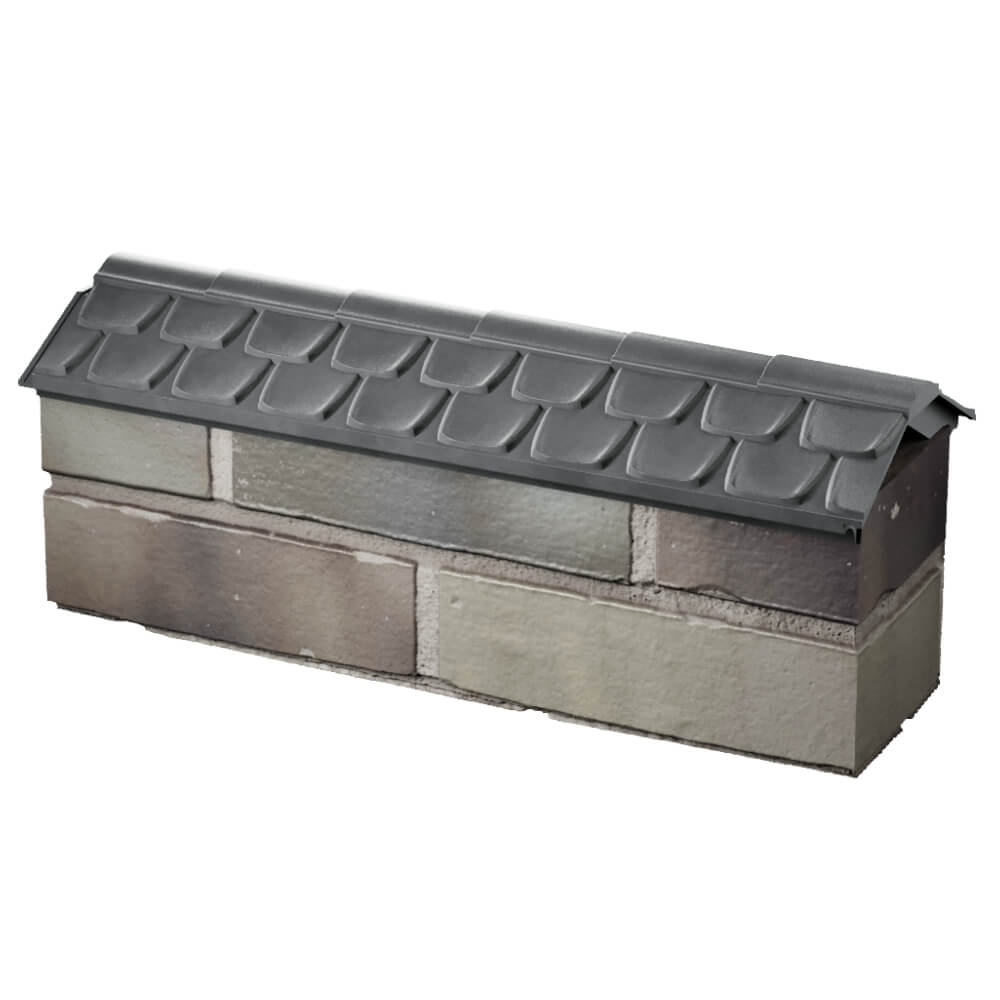 Парапет Zking Эльбрус Серый с посадкой на 0.5 кирпича (130мм) в Челябинске фото