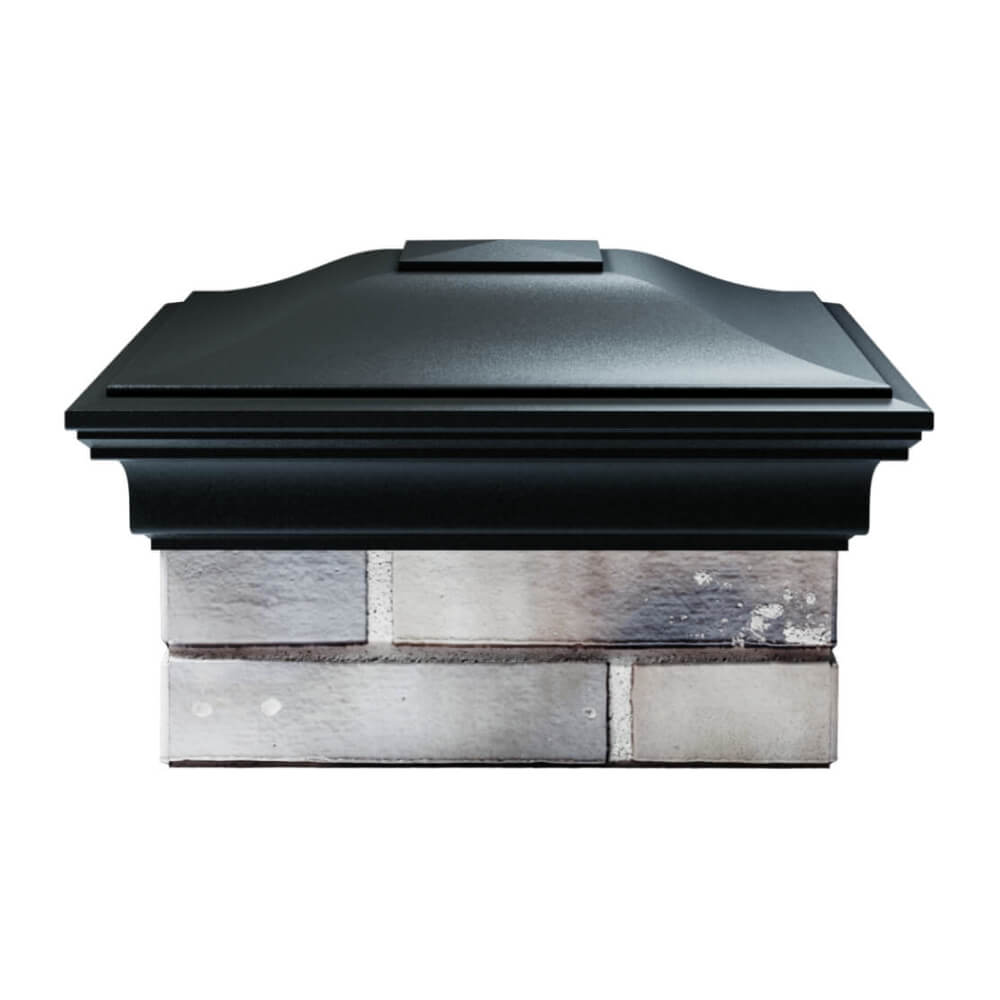 Колпак Zking Монблан Черный на столб 1.5х1.5 еврокирпича 0.7НФ (355х355мм) Челябинск фото