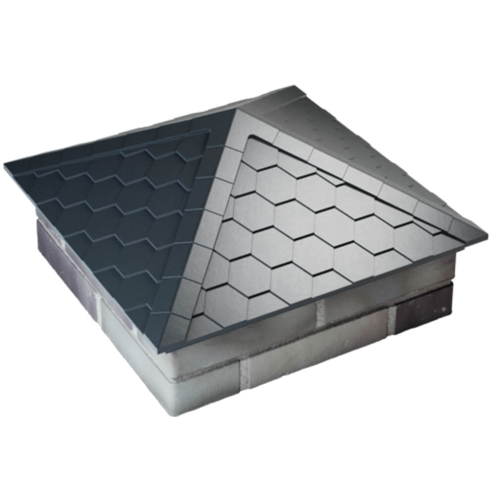 Колпак Zking Эверест Серый на столб 2х2 кирпича (535х535мм) Челябинск фото