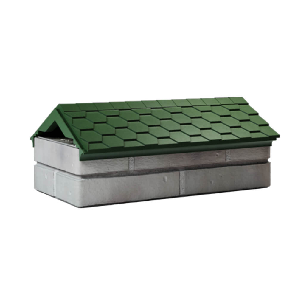 Парапет Zking Эверест Зеленый с посадкой на 1 кирпич (200/225/255мм) Челябинск фото