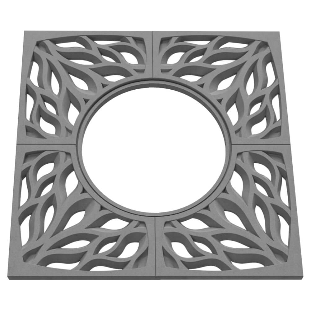 Приствольная решетка для дерева ZKING CRUST 1.2х1.2м Серая в Челябинске фото