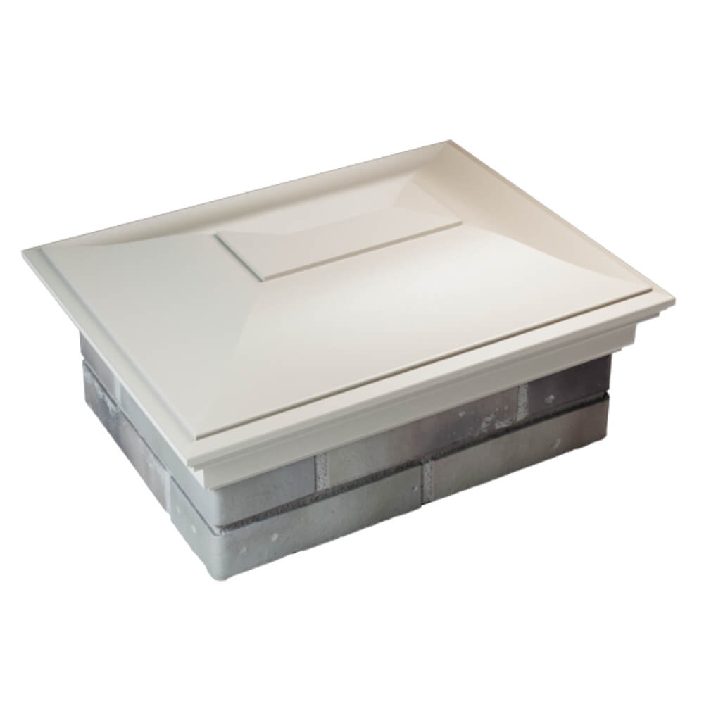 Колпак Zking Монблан Бежевый на столб 2х1.5 кирпича (515х385мм) Челябинск фото