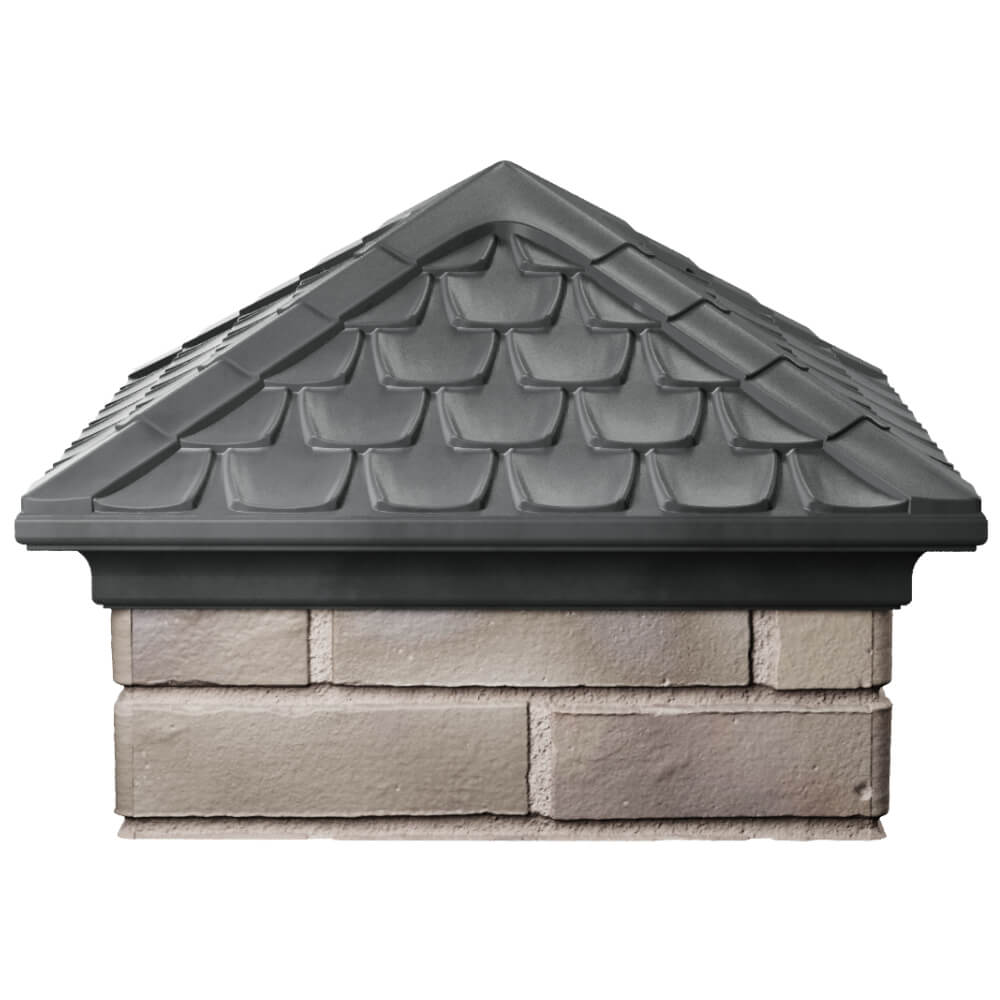 Колпак Zking Эльбрус Серый на столб 1.5х1.5 кирпича (385х385мм) Челябинск фото