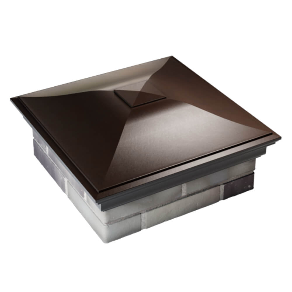 Колпак Zking Монблан Коричневый на столб 2х2 кирпича (515х515мм) Челябинск фото