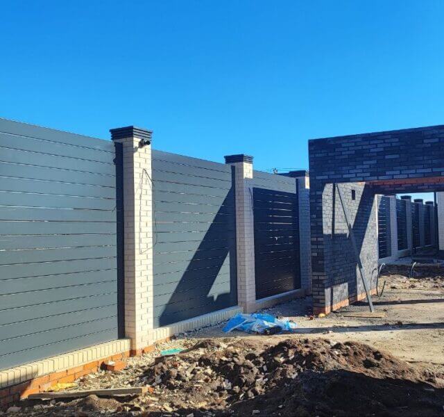 Колпак Zking Бона ХайТек Серый на столб 1.5х1.5 кирпича (385х385мм) в Челябинске фото