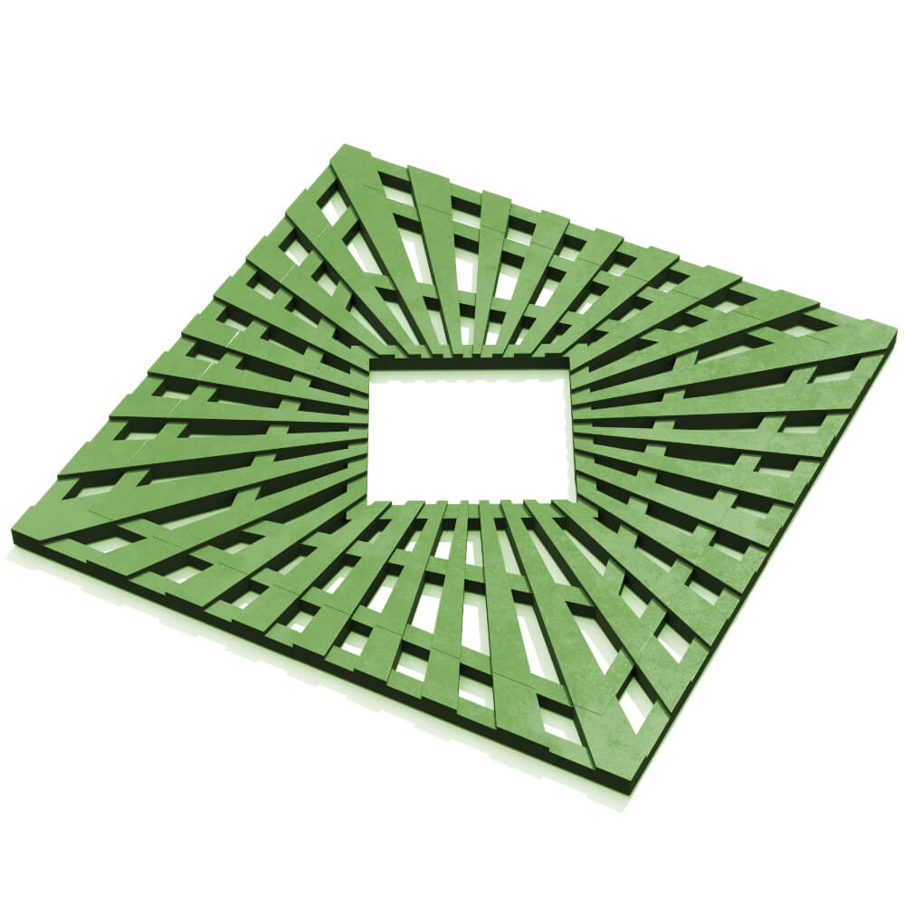 Приствольная решетка для дерева ZKING ATMOSPHERE 1.2х1.2м Зеленая в Челябинске фото