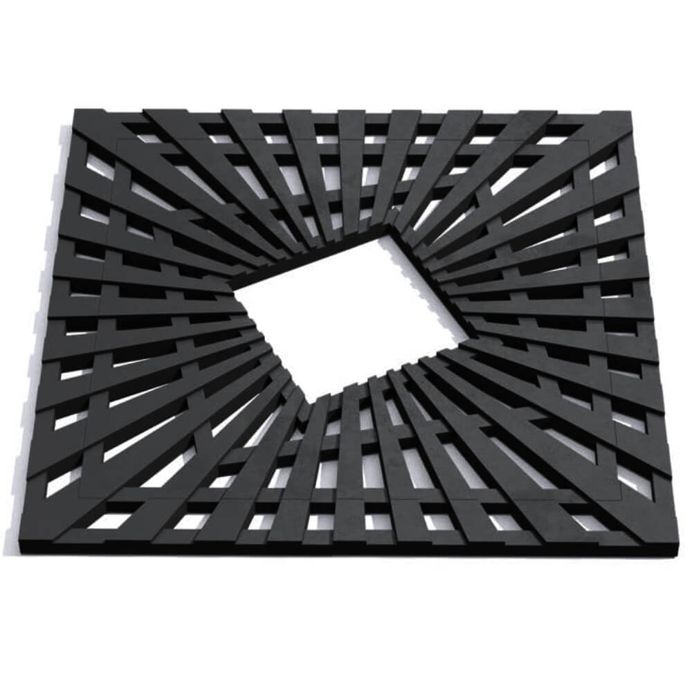 Приствольная решетка для дерева ZKING ATMOSPHERE 1.2х1.2м Черная Челябинск фото